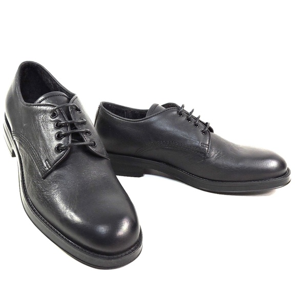 ALBERTO CICCIOLI 🇮🇹 MEN'S BLACK SOFT LEATHER COMFORT OXFORD SHOES - Picture 1 of 7